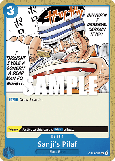 Sanji's Pilaf OP03-056 Pillars of Strength One Piece Karte