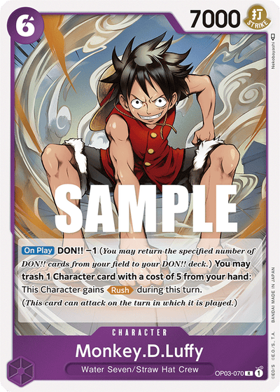 Monkey.D.Luffy OP03-070 Pillars of Strength One Piece Karte