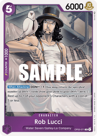 Rob Lucci OP03-071 Pillars of Strength One Piece Karte