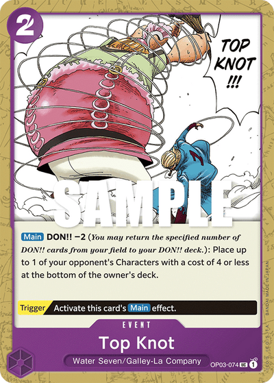 Top Knot OP03-074 Pillars of Strength One Piece Karte