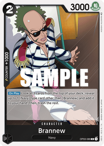 Brannew OP03-089 Pillars of Strength One Piece Karte
