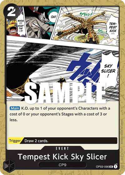 Tempest Kick Sky Slicer OP03-096 Pillars of Strength One Piece Karte