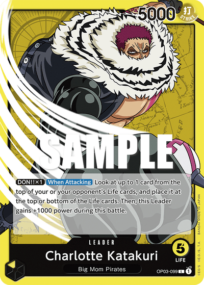 Charlotte Katakuri OP03-099 Pillars of Strength One Piece Karte