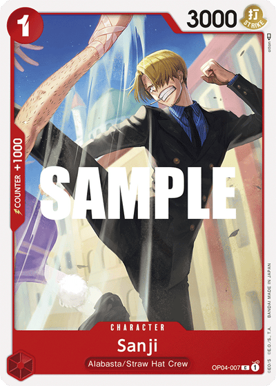 Sanji OP04-007 Kingdoms of Intrigue One Piece Karte