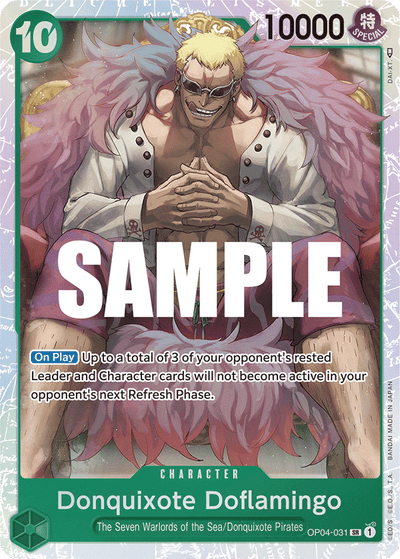 Donquixote Doflamingo OP04-031 Kingdoms of Intrigue One Piece Karte