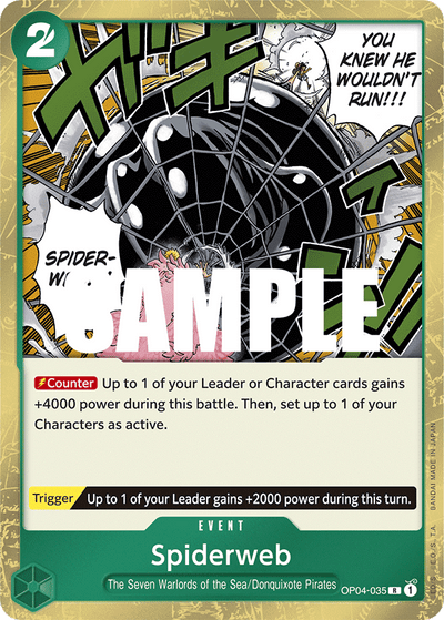 Spiderweb OP04-035 Kingdoms of Intrigue One Piece Karte