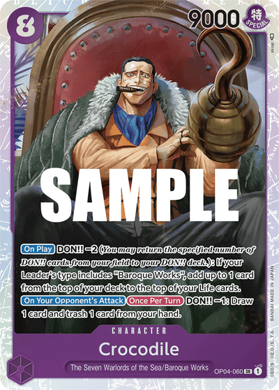 Crocodile OP04-060 Kingdoms of Intrigue One Piece Karte