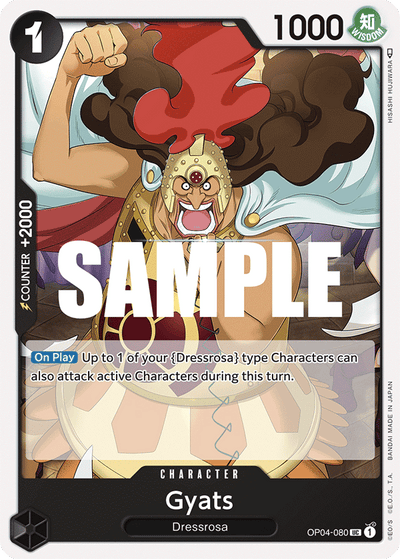 Gyats OP04-080 Kingdoms of Intrigue One Piece Karte