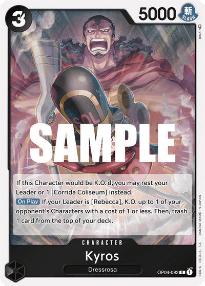 Kyros OP04-082 Kingdoms of Intrigue One Piece Karte