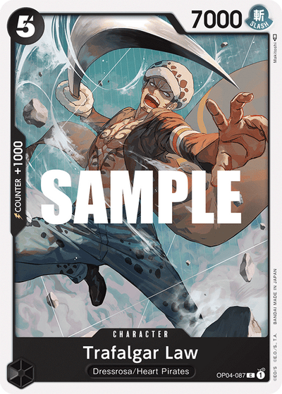 Trafalgar Law OP04-087 Kingdoms of Intrigue One Piece Karte