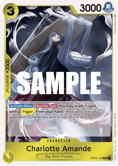 Charlotte Amande OP04-105 Kingdoms of Intrigue One Piece Karte