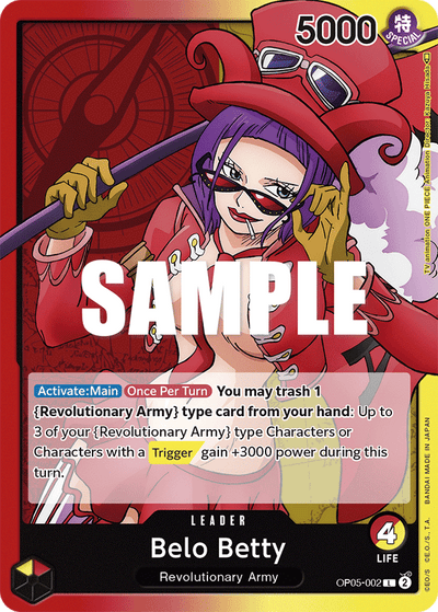 Belo Betty OP05-002 Awakening of the New Era One Piece Karte