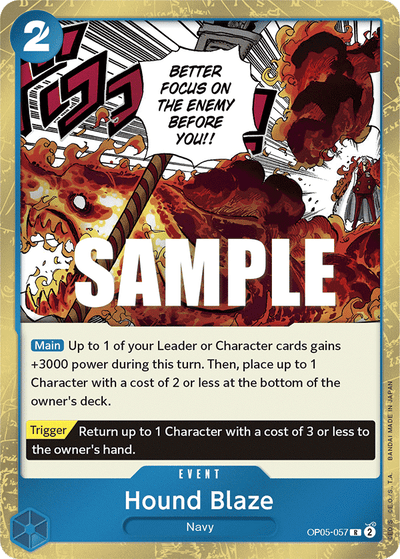 Hound Blaze OP05-057 Awakening of the New Era One Piece Karte