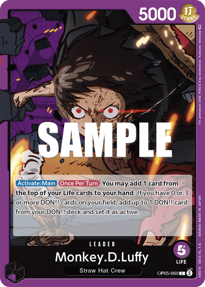 Monkey.D.Luffy OP05-060 Awakening of the New Era One Piece Karte