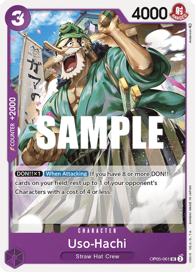Uso-Hachi OP05-061 Awakening of the New Era One Piece Karte