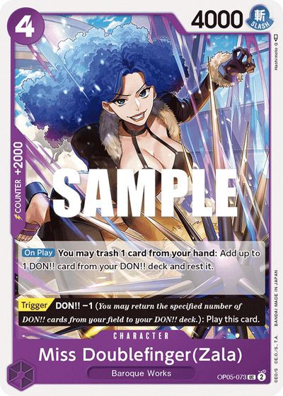 Miss Doublefinger(Zala) OP05-073 Awakening of the New Era One Piece Karte