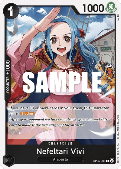 Nefeltari Vivi OP05-086 Awakening of the New Era One Piece Karte