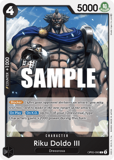Riku Doldo III OP05-090 Awakening of the New Era One Piece Karte