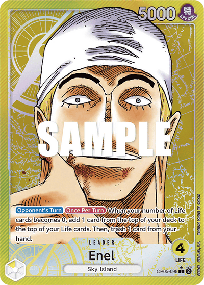 Enel OP05-098 (Parallel 1) Awakening of the New Era One Piece Karte