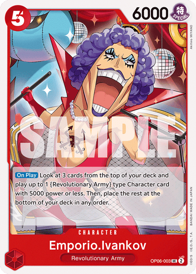 Emporio.Ivankov OP06-003 Wings of the Captain One Piece Karte