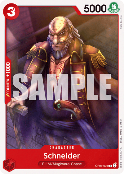 Schneider OP06-008 Wings of the Captain One Piece Karte