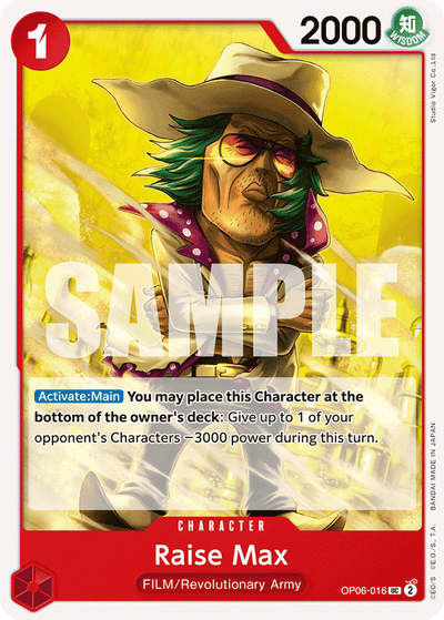 Raise Max OP06-016 Wings of the Captain One Piece Karte