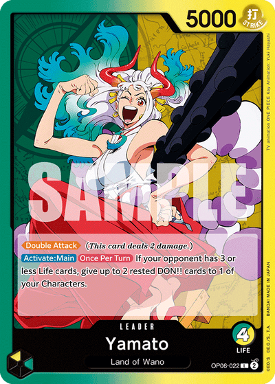 Yamato OP06-022 Wings of the Captain One Piece Karte