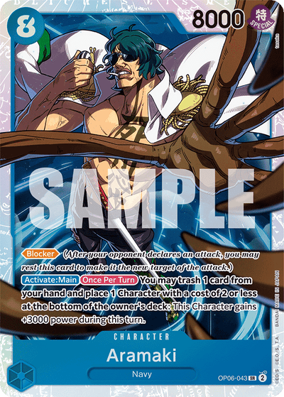 Aramaki OP06-043 Wings of the Captain One Piece Karte