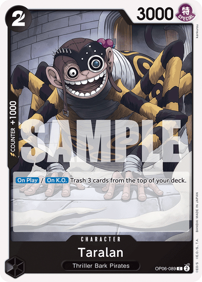 Taralan OP06-089 Wings of the Captain One Piece Karte