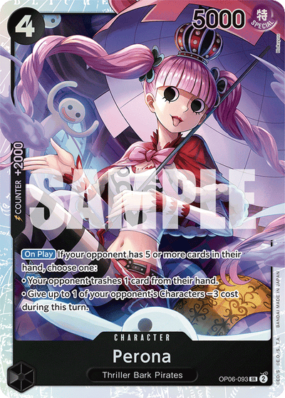 Perona OP06-093 Wings of the Captain One Piece Karte