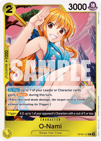 O-Nami OP06-101 Wings of the Captain One Piece Karte