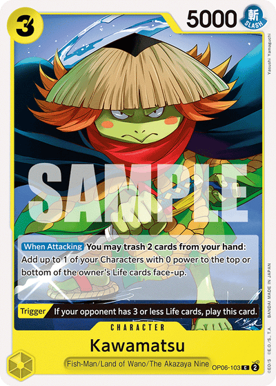 Kawamatsu OP06-103 Wings of the Captain One Piece Karte