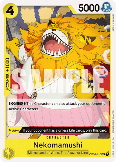 Nekomamushi OP06-110 Wings of the Captain One Piece Karte