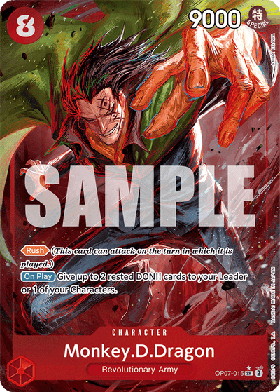 Monkey.D.Dragon OP07-015 (Parallel 1) 500 Years in the Future One Piece Karte