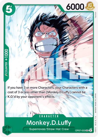 Monkey.D.Luffy OP07-033 500 Years in the Future One Piece Karte