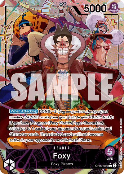 Foxy OP07-059 (Parallel 1) 500 Years in the Future One Piece Karte