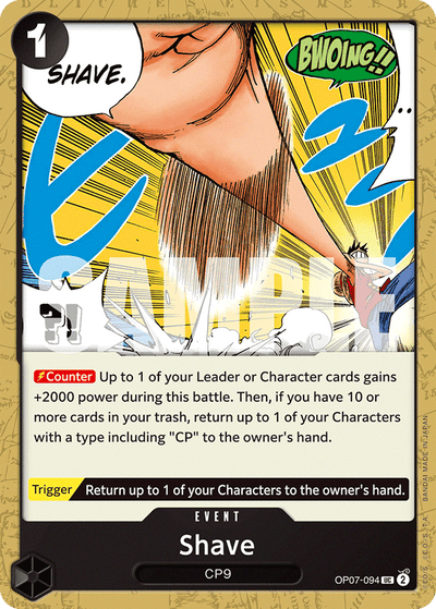 Shave OP07-094 500 Years in the Future One Piece Karte