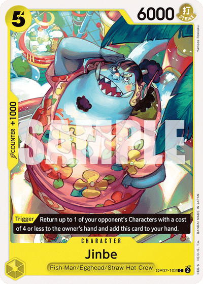 Jinbe OP07-102 500 Years in the Future One Piece Karte
