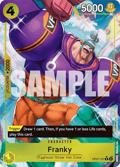 Franky OP07-107 (Parallel 1) 500 Years in the Future One Piece Karte
