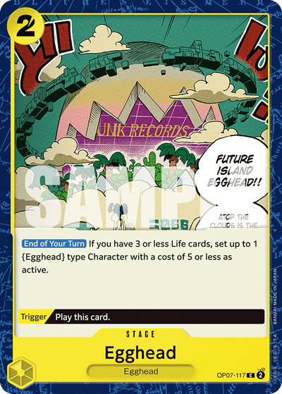Egghead OP07-117 500 Years in the Future One Piece Karte