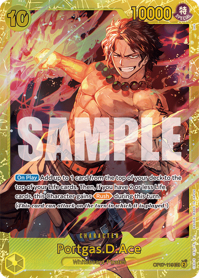 Portgas.D.Ace OP07-119 500 Years in the Future One Piece Karte