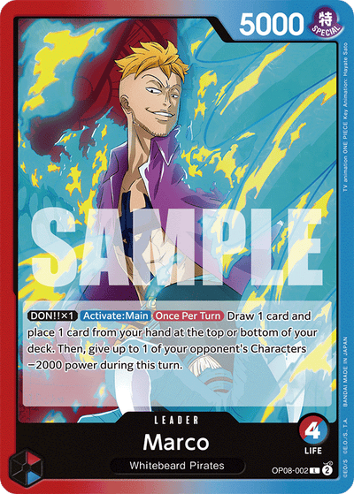 Marco OP08-002 Two Legends One Piece Karte