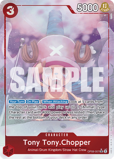 Tony Tony.Chopper OP08-007 (Parallel 1) Two Legends One Piece Karte