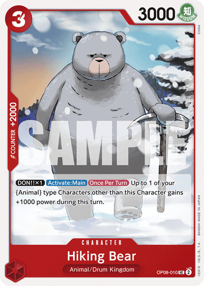Hiking Bear OP08-010 Two Legends One Piece Karte