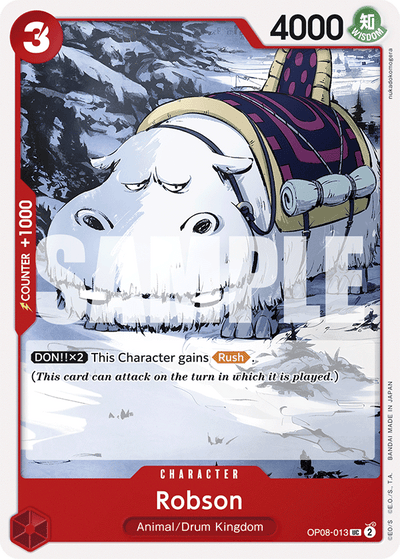 Robson OP08-013 Two Legends One Piece Karte