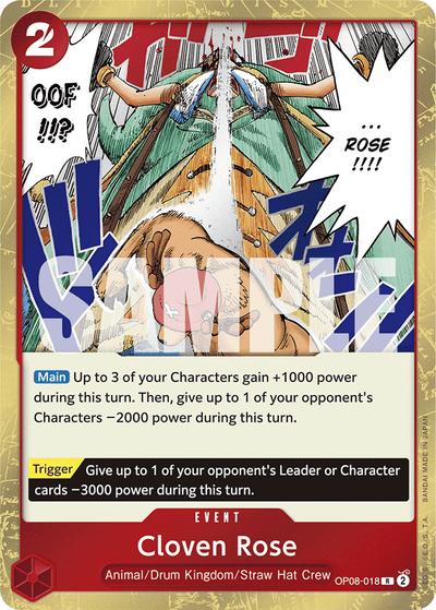Cloven Rose OP08-018 Two Legends One Piece Karte