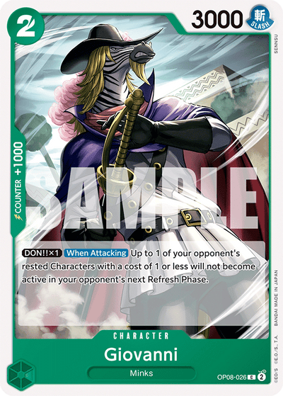 Giovanni OP08-026 Two Legends One Piece Karte