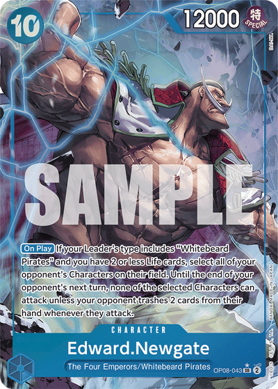 Edward.Newgate OP08-043 (Parallel 1) Two Legends One Piece Karte