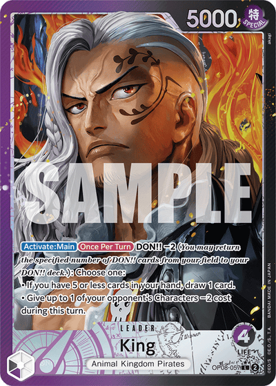 King OP08-057 (Parallel 1) Two Legends One Piece Karte