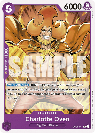 Charlotte Oven OP08-061 Two Legends One Piece Karte